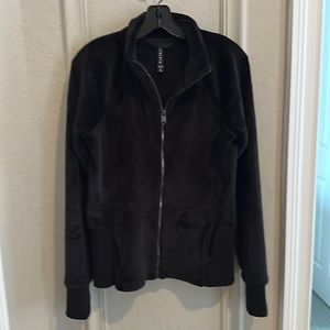 Athleta velour full-zip jacket
